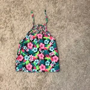 Swimsuit two Piece with flowers on the top